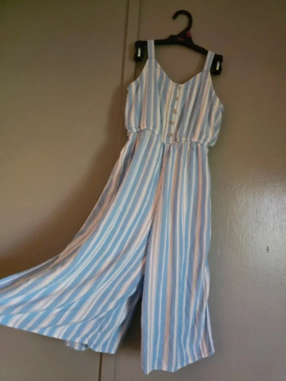 Blue and White Girls Justice Jumper